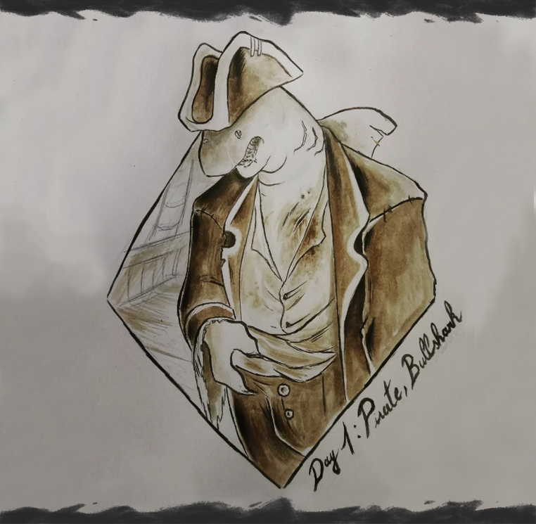 Inktober 2022, "Pirate"